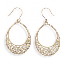 Gold Plated Filigree Earrings