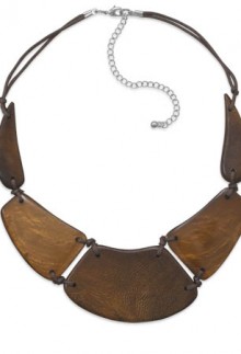 Wood and Shell Necklace