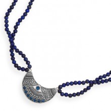 London Blue Tribal Necklace