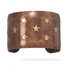 Brass & Copper Star Cuff