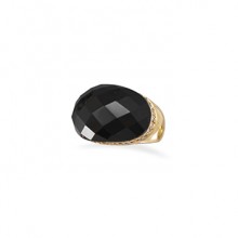 14K Gold & Black Onyx Ring