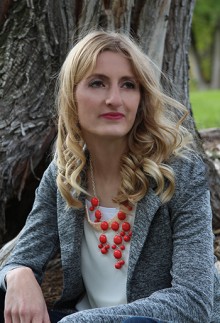 Coral Bubble Bead Necklace